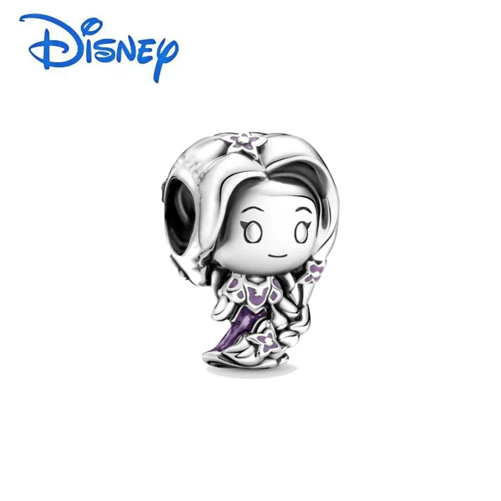 925 Silver Disney 100th Princess Pumpkin Cart Mickey Minnie Dumbo Charm Stitch Beads Fit Original Pandora Bracelets DIY Jewelry