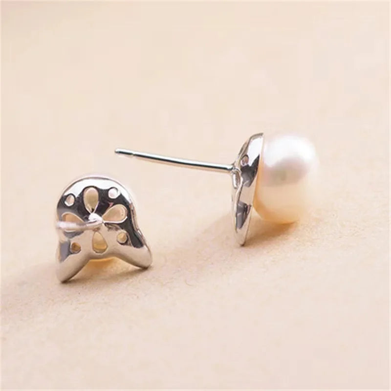 Fashion Earings Jewelry Silver Color Small Pearl Cat Stud Earrings for Women Girls Summer Daisy Flower Earring Pendientes