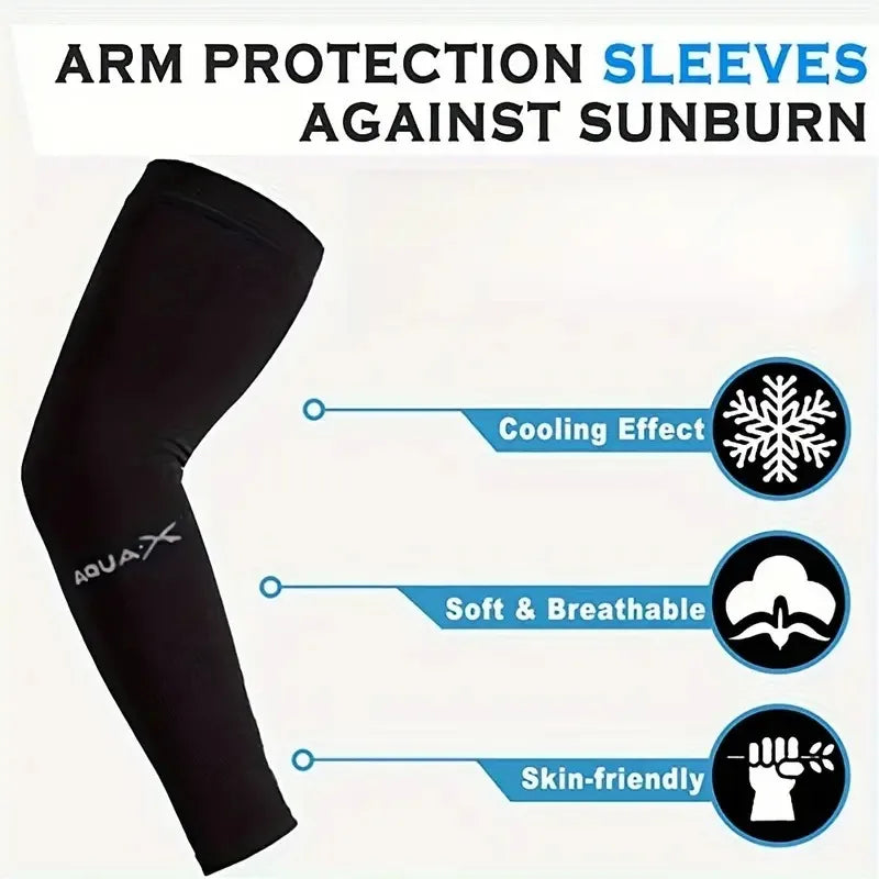 3 Pair of Breathable Sun Protection Sleeves - Breathable & UV Protective Gear for Sports, Driving, & Outdoor Adventures