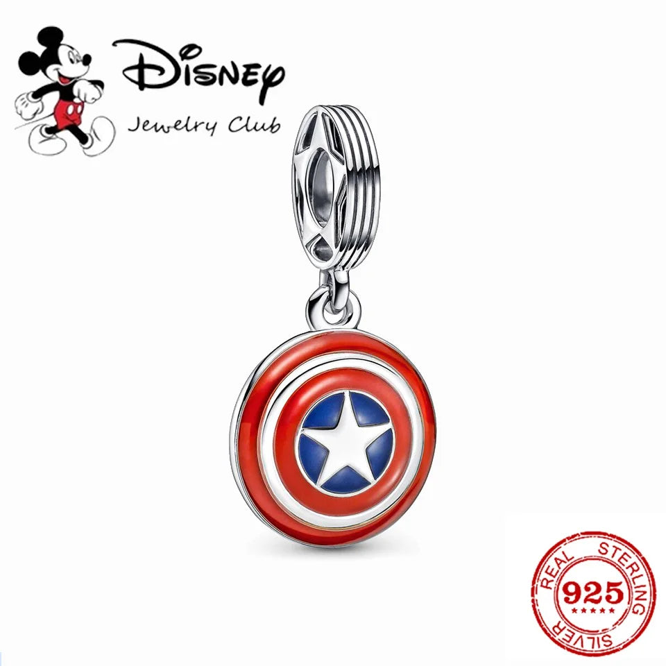 925 Silver Disney 100th Princess Pumpkin Cart Mickey Minnie Dumbo Charm Stitch Beads Fit Original Pandora Bracelets DIY Jewelry