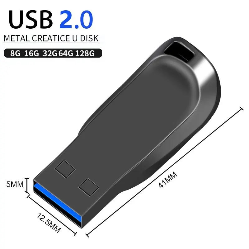 Clearance_NEW USB Flash Drive 2.0 High Speed 128GB 64GB 32GB 16GB 8GB Cle USB 2.0 Flash Pendrive 64GB 128GB Metal 2.0 Stick Pen