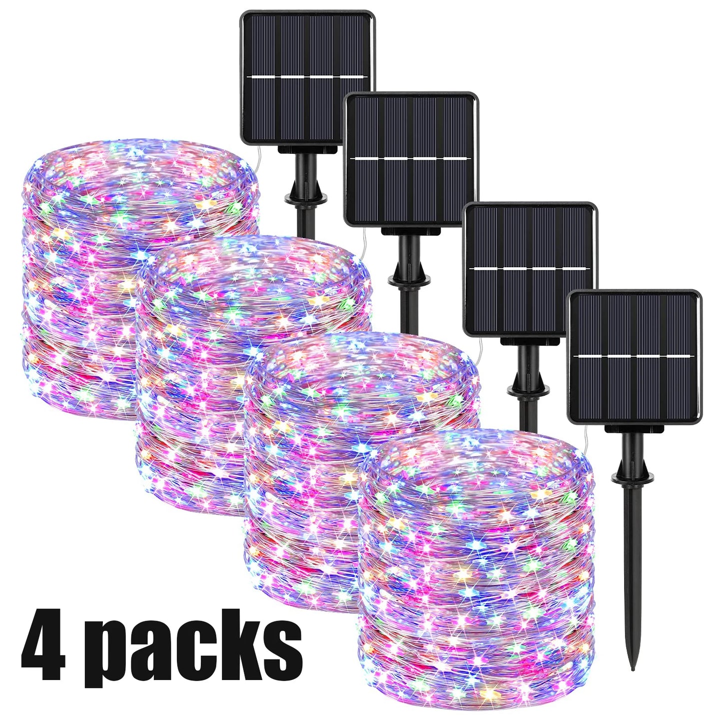 Outdoor Solar String Light 500/300/200/100/50 LED Fairy Garland 8 Mode Garden Yard Party Christmas Decoration Copper Wire Lamp