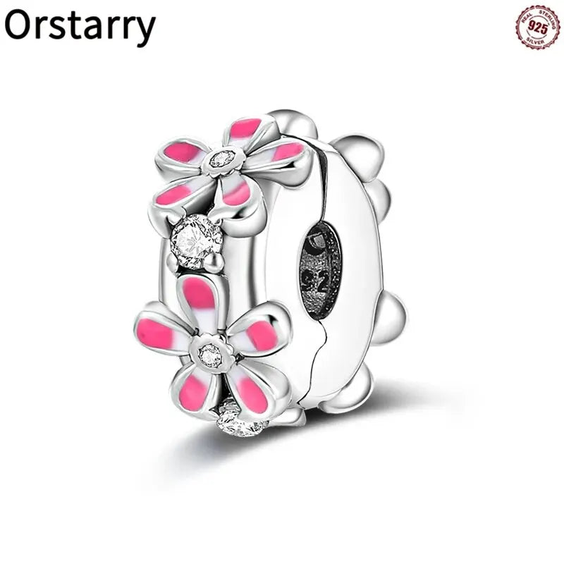 New Original 925 Sterling Silver Beads Pendant Fit Pandora Charm Bracelet Butterfly Moon Star Luminous DIY Jewelry Making