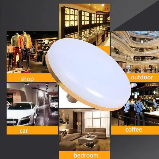 220V LED Bulb E27 Base Household Energy Saving Lamp 15W Indoor Lighting Flying Saucer Light Ampoule E27