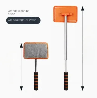 Car Cleaning Artifact Glass Car Wash Brush Front Windshield Cleaning Defogging Brush Dust Mirror Glass Wipe