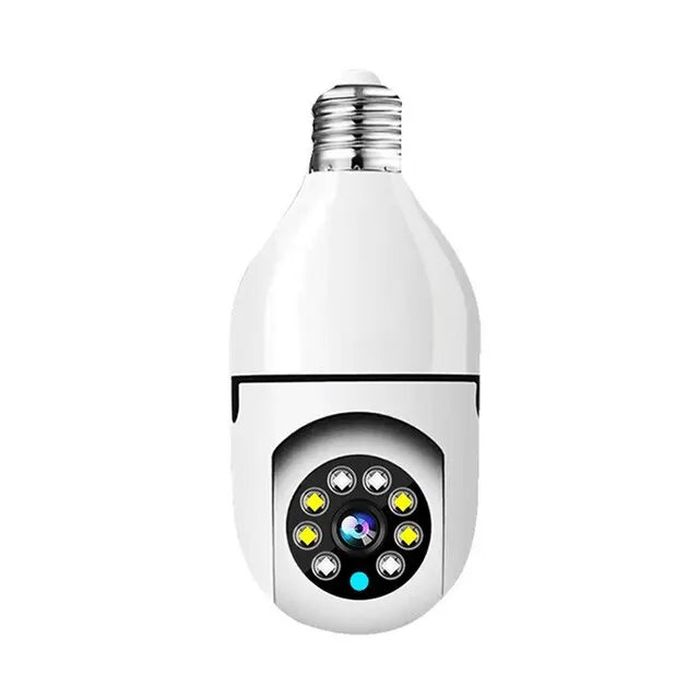 5G Bulb E27 Surveillance Camera Full Color Night Vision Automatic Human Tracking Zoom Indoor Security Monitor Wifi Camera