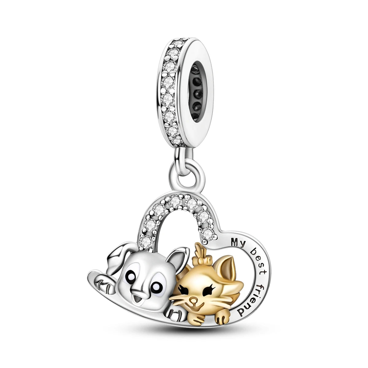 Silver Plated Chameleon Avocado Moon Spinning Eye Charms Fit Original Pandora Charm Beads Pendent Dangle Bracelet Woman Jewelry