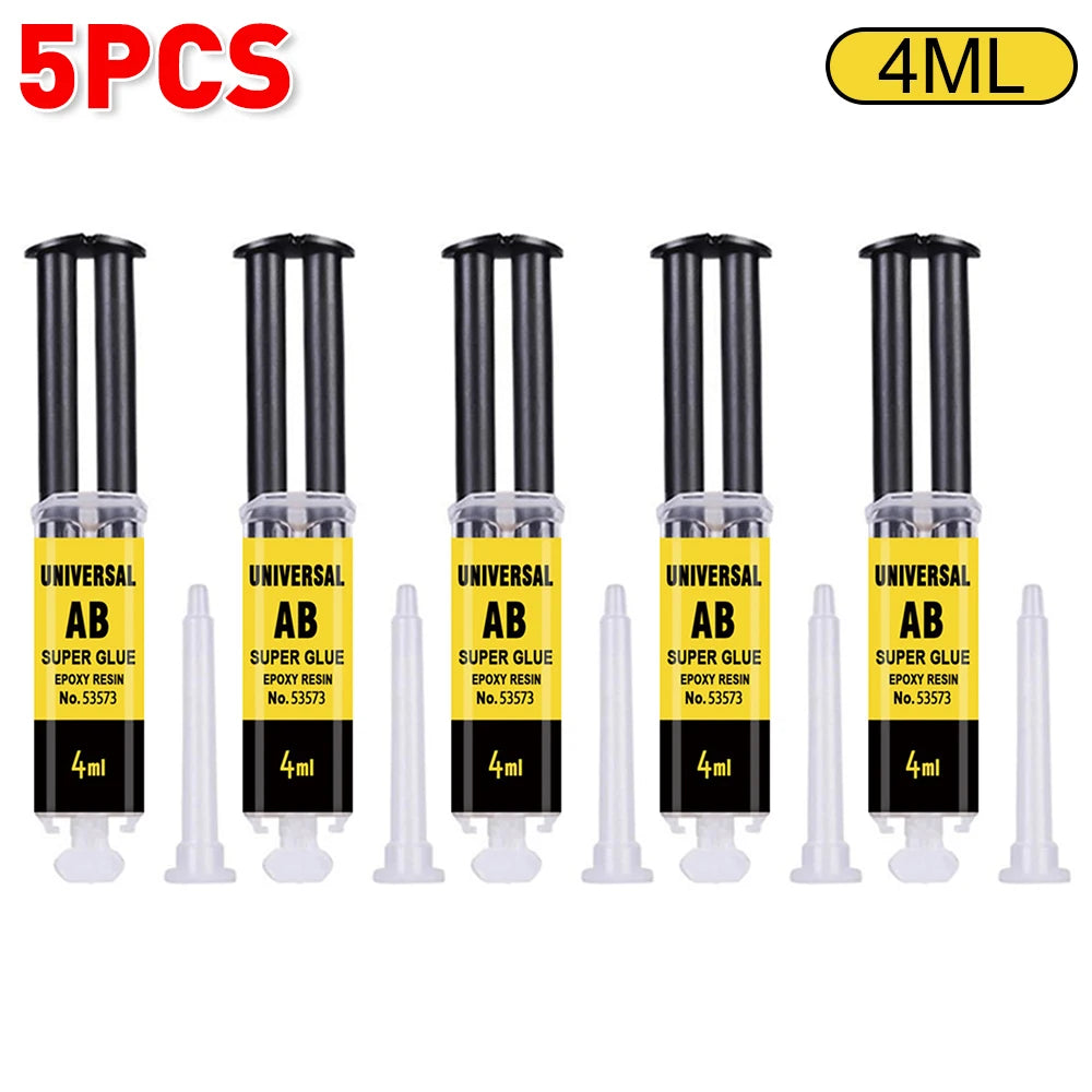 4/25ml Epoxy Resin AB Glue Waterproof Instant Fast Adhesive Repair Strong Super Liquid Glue For Wood Plastic Metal Glue Welding