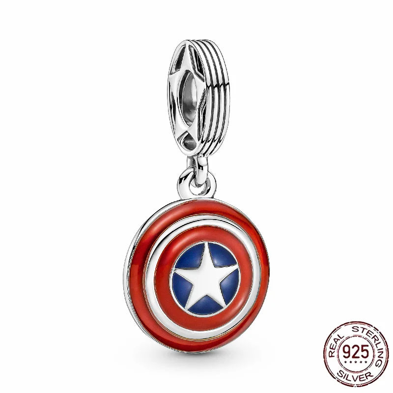 New 100% 925 Silver  Princess, Marvel Charm Beaded Women's Jewelry Suitable for PanDuoduo Bracelets DIY Exquisite Gifts