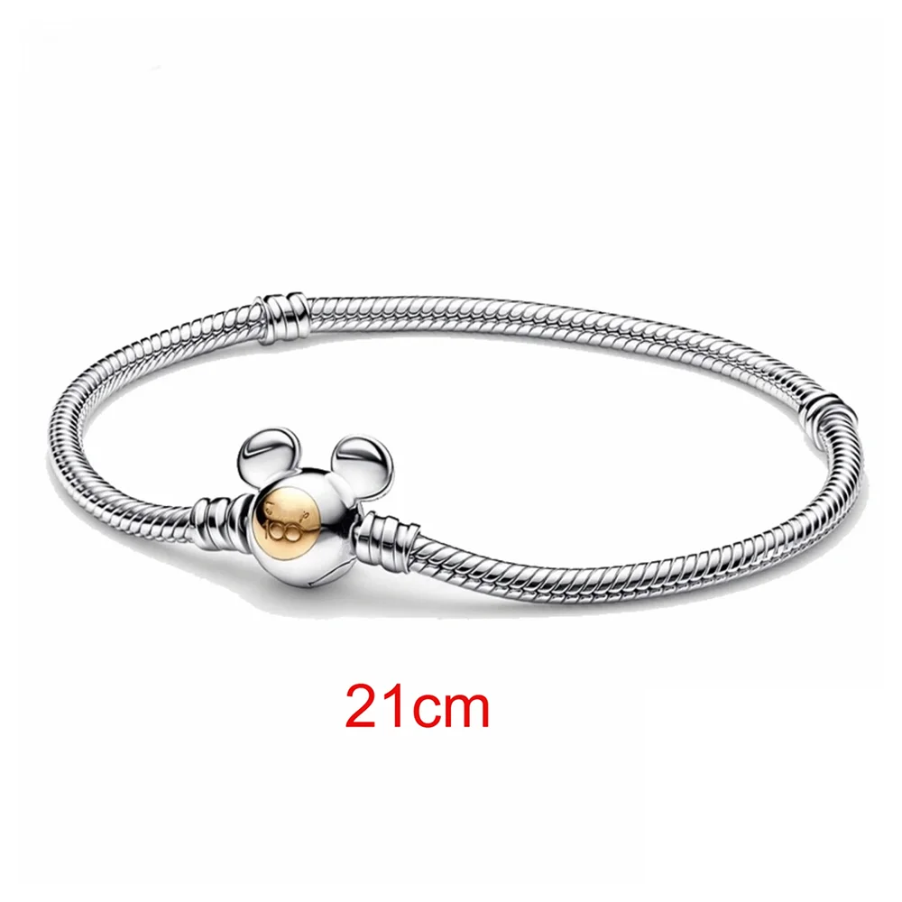 Disney 100th Princess Pumpkin Cart Mickey Minnie Dumbo Charm Stitch Beads Fit Original Pandora Bracelets DIY Jewelry Gifts Toy