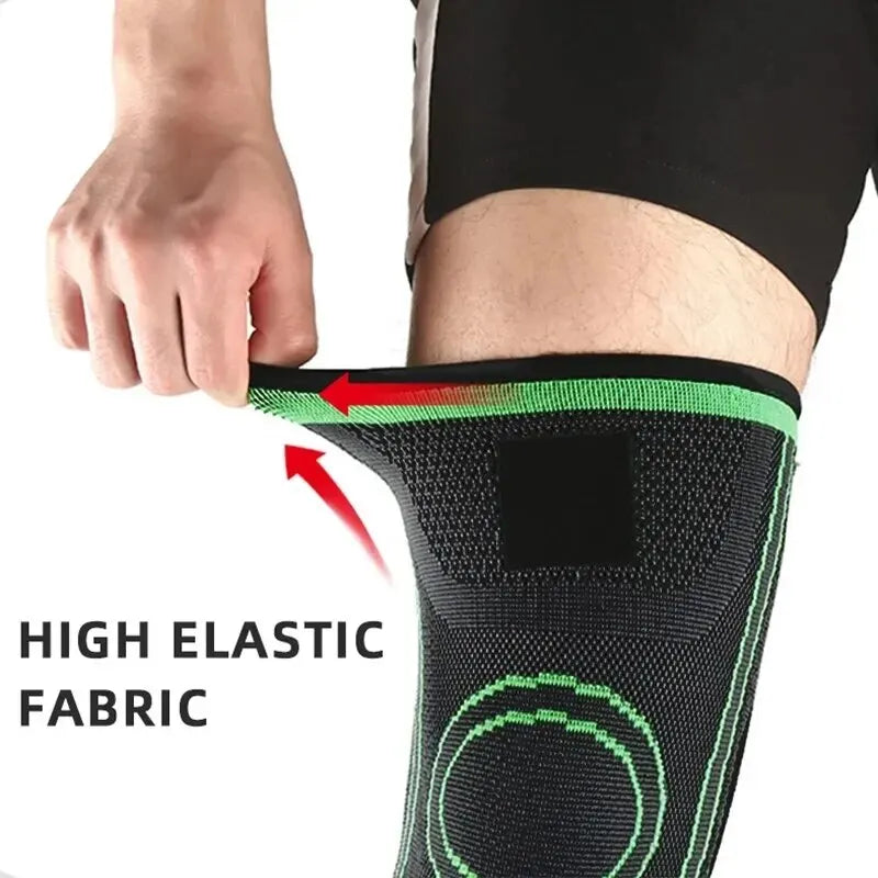 Knee Compressions Sleeve with Adjustable Straps for Running Working Out and Sports Wearing All Day