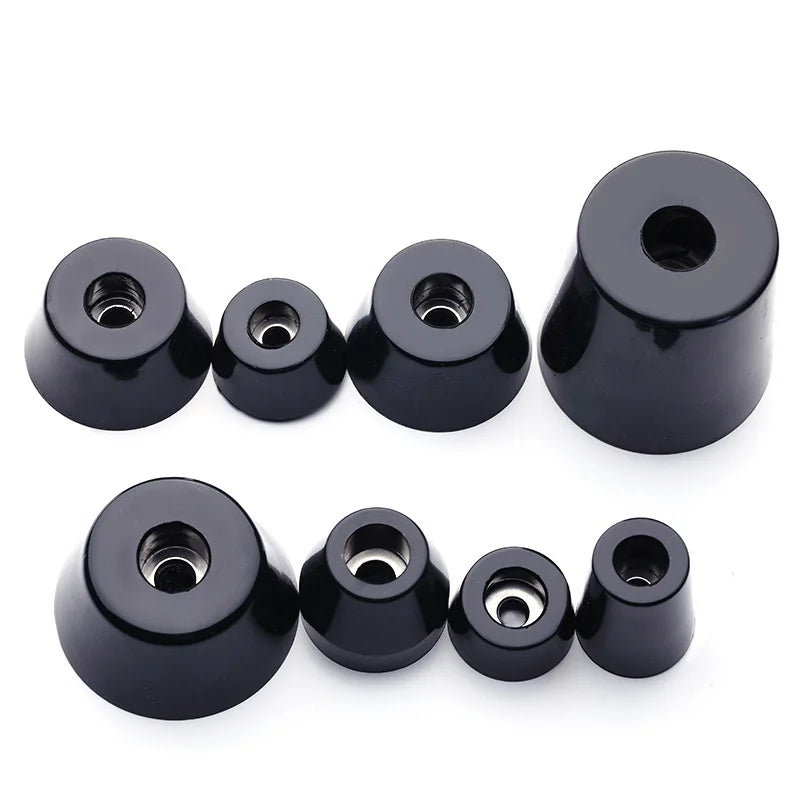 8pcs Foot Pad Full Rubber Tips Table Box Speaker Furniture Leg Shock Stand Absorber Non-slip With Gasket