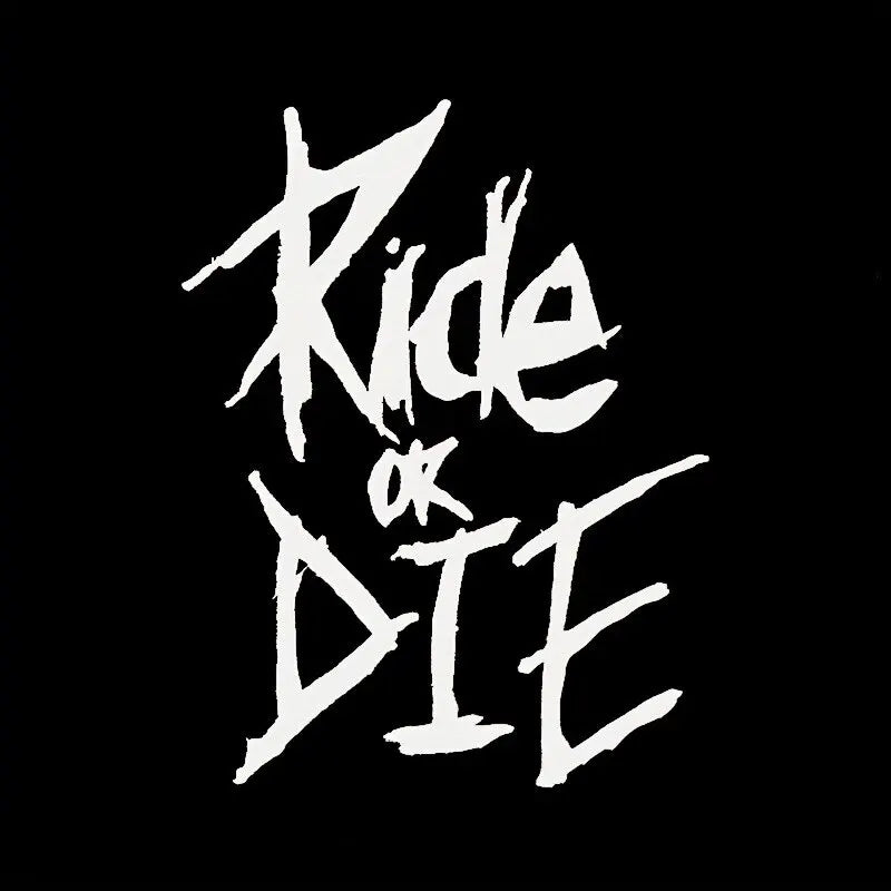 1Pcs MTB Bike Frame Sticker Ride Or Die Top Tube Sticker Bicycle Decals Decorative Frame Stickers Bike Stickers Bike Decal