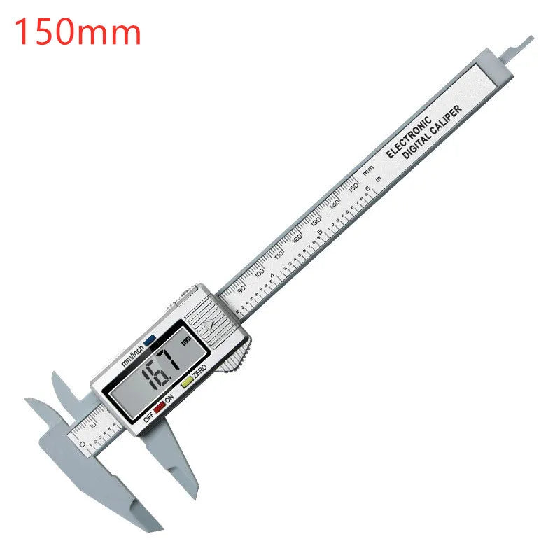 Digital Vernier Calipers Measure 150mm 6inch LCD Electronic Carbon Fiber Gauge Height Measuring Instruments Micrometer