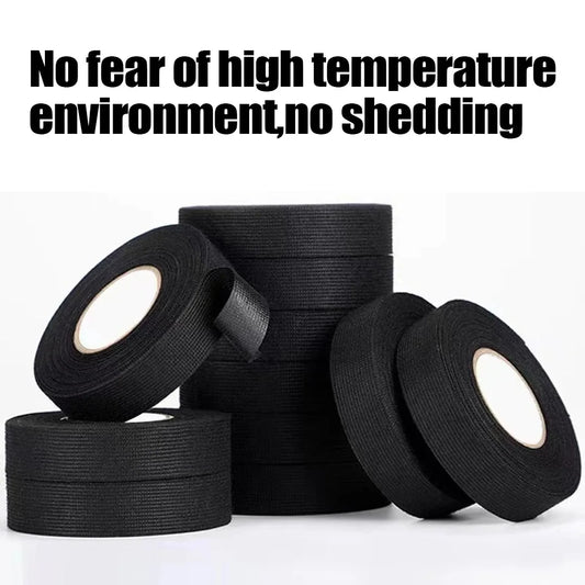 Electrical Insulating Tape Heat Resistant Harness Tape 9/15/50MM Car Cable Harness Wiring Loom Protection Waterproof Tape