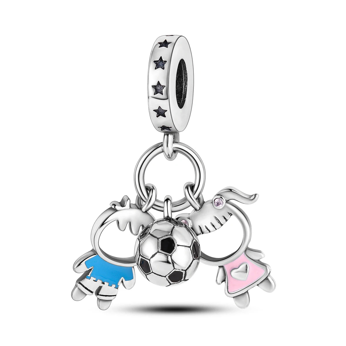 Pink Silver Plated Butterfly Flower Cat Girl Ballerina Shoe Charm Beads Fit Bracelet Necklace Pendant DIY Jewelry Making