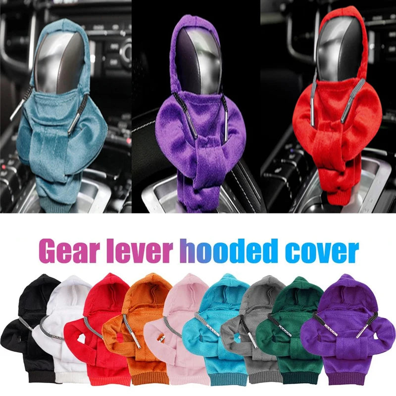 Gear Shift Mini Hoodie Cover Shift Cover Gear Handle Decoration Fits Manual Automatic Universal Car Shift Lever Interior Decor