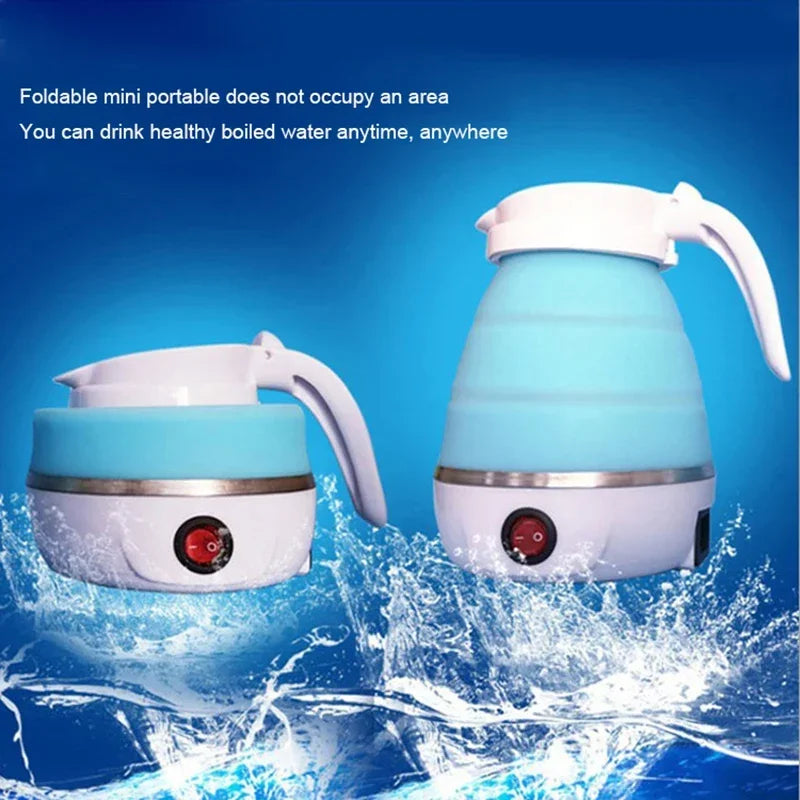 Foldable Portable Teapot Water Heater 600ml 110V 220V Electric Kettle For Travel Home Tea Pot Water Kettle Free Shipping