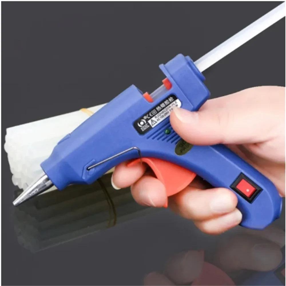 20W Hot Melt Glue Gun with Seal Wax Glue Sticks Household DIY Industrial Guns Heat Temperature Thermo Electric Repair Tool