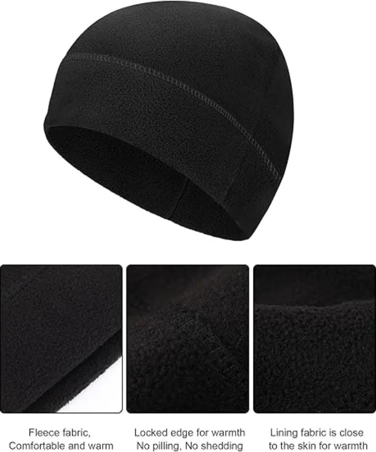 1PC Warm Winter Skull Cap Soft Polar Fleece Hat Thick Windproof Cap Outdoor Beanie Cap Ski Cap Suitable For Men Women