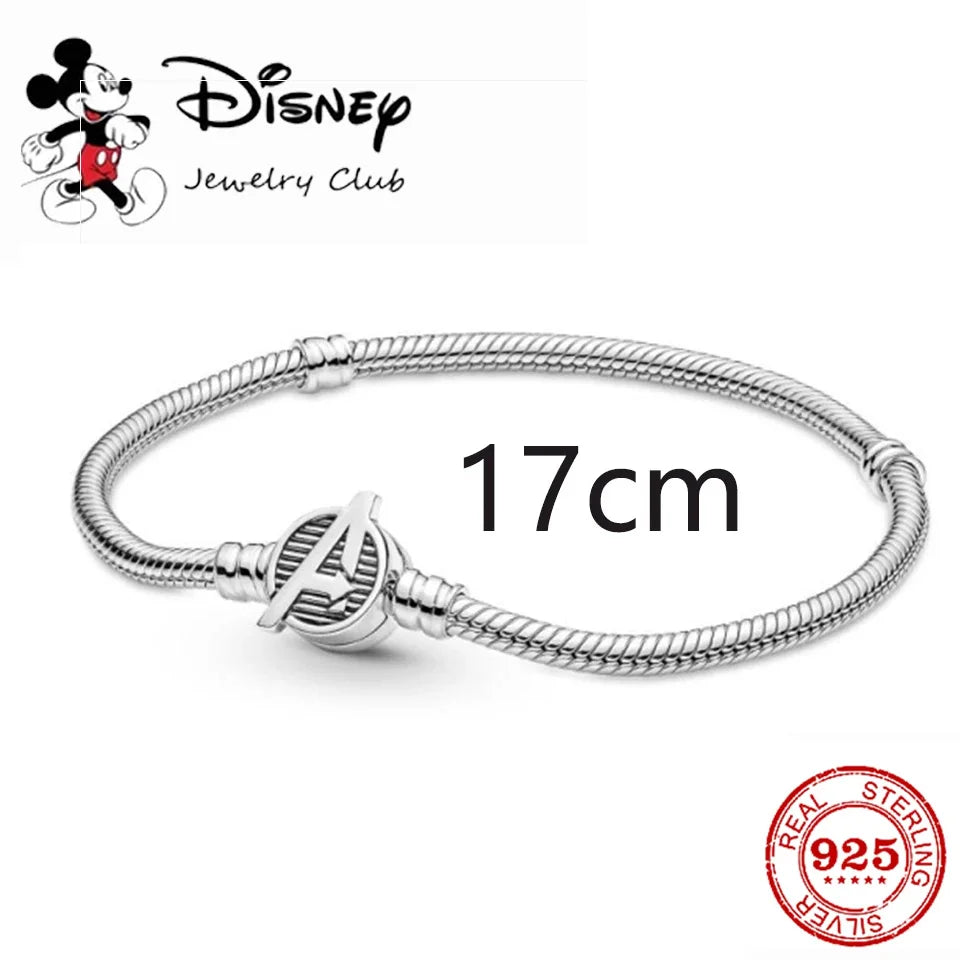 925 Silver Disney 100th Princess Pumpkin Cart Mickey Minnie Dumbo Charm Stitch Beads Fit Original Pandora Bracelets DIY Jewelry