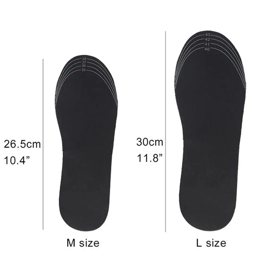 2/1 Pair USB Heated Shoe Insoles Electric Foot Warming Pad Feet Warmer Sock Pad Mat Winter Outdoor Sports Heating Insole Warm