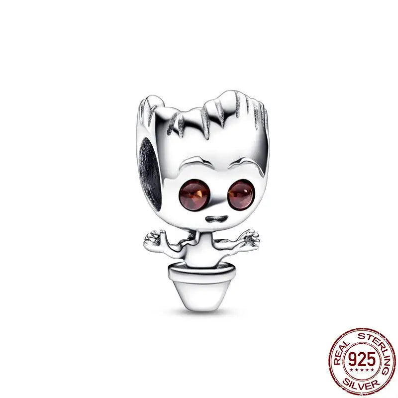 New Charm plata de ley 925 Silver Disney Star Warsries Mandalorian Helmet Charm Bead Fit Original brand bracelet Birthday Gift