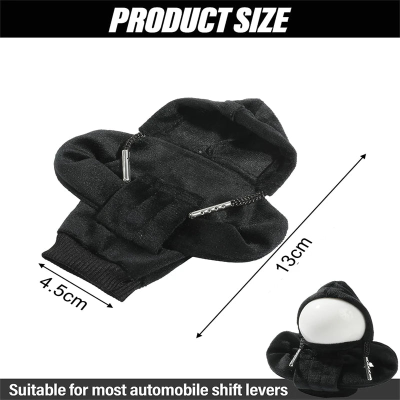 Gear Shift Mini Hoodie Cover Shift Cover Gear Handle Decoration Fits Manual Automatic Universal Car Shift Lever Interior Decor