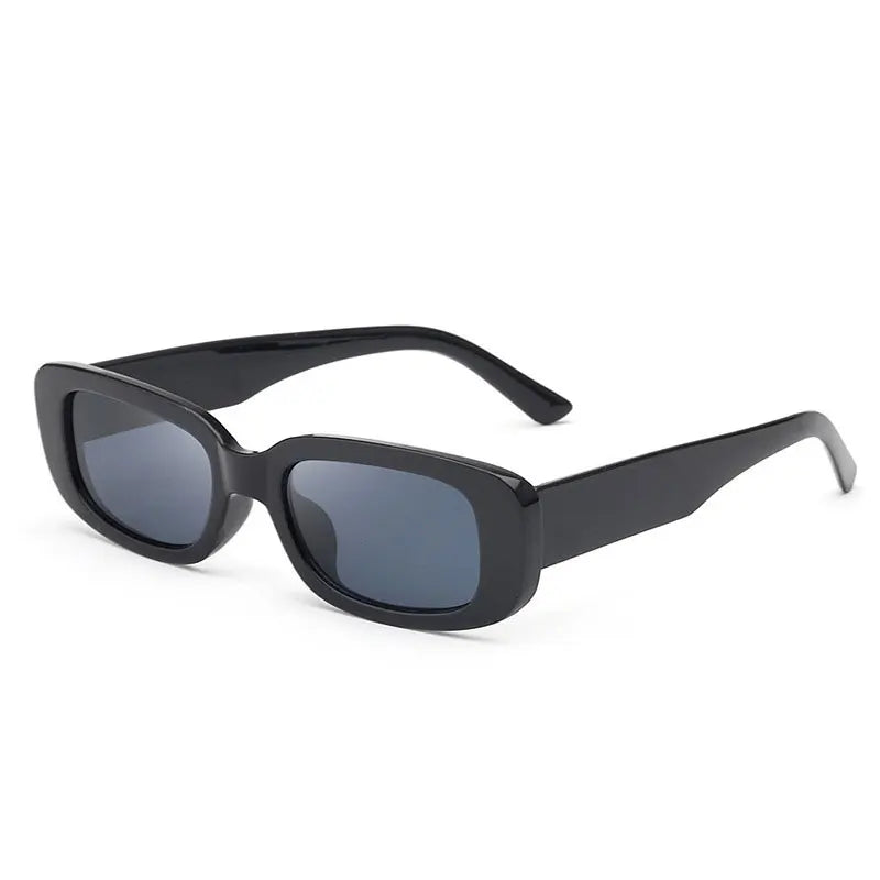 Box black new sunglasses male European glasses female retro anti-UV sunglasses