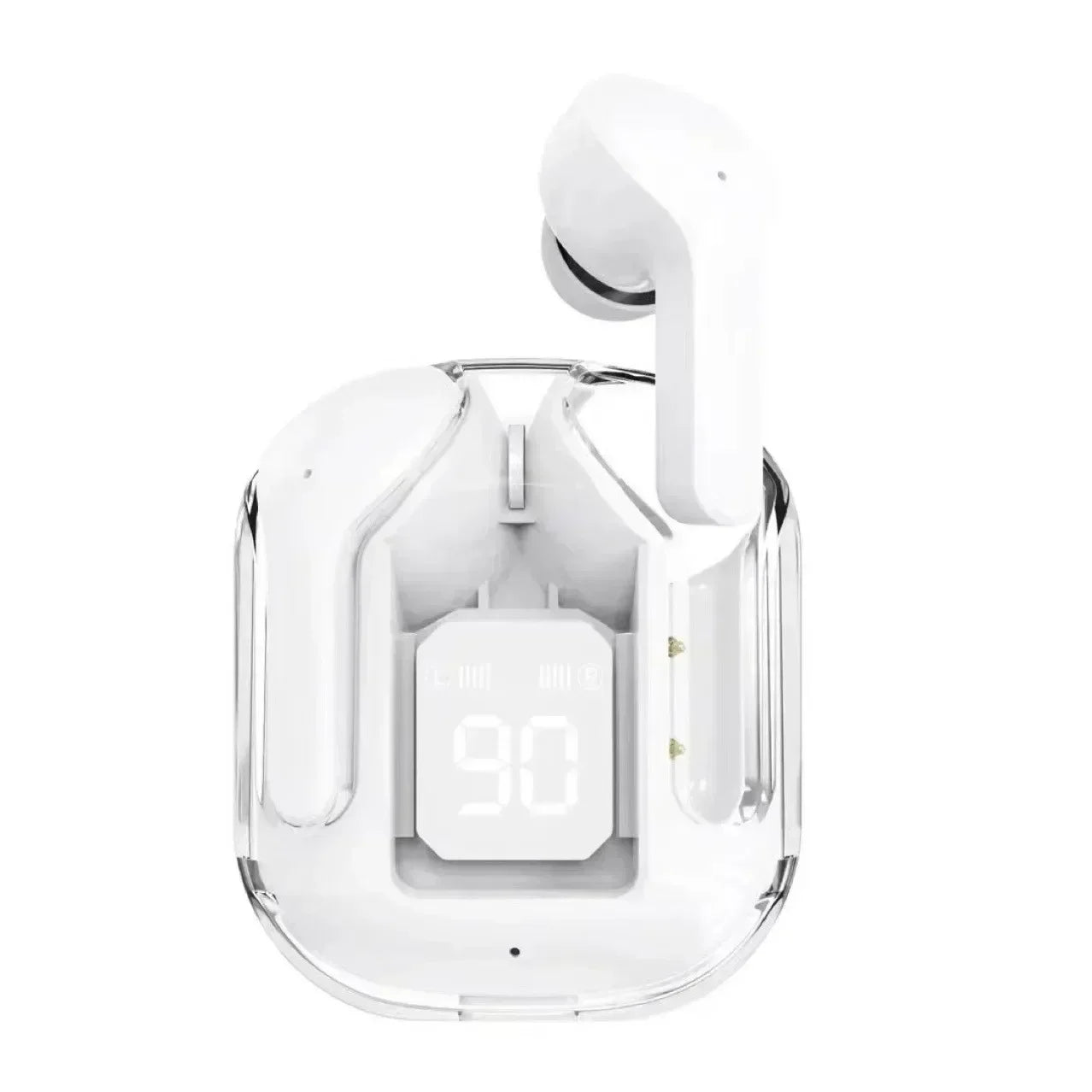 Original T2 Wireless Bluetooth Earphone Transparent HIFI Headphones LED Power Digital Display Stereo Sound Earphones for Xiaomi