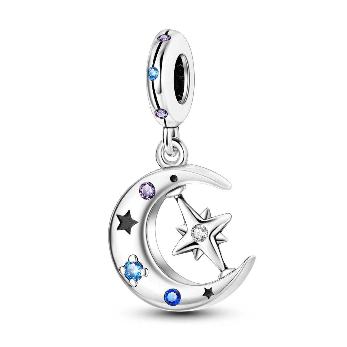 Silver Plated Chameleon Avocado Moon Spinning Eye Charms Fit Original Pandora Charm Beads Pendent Dangle Bracelet Woman Jewelry