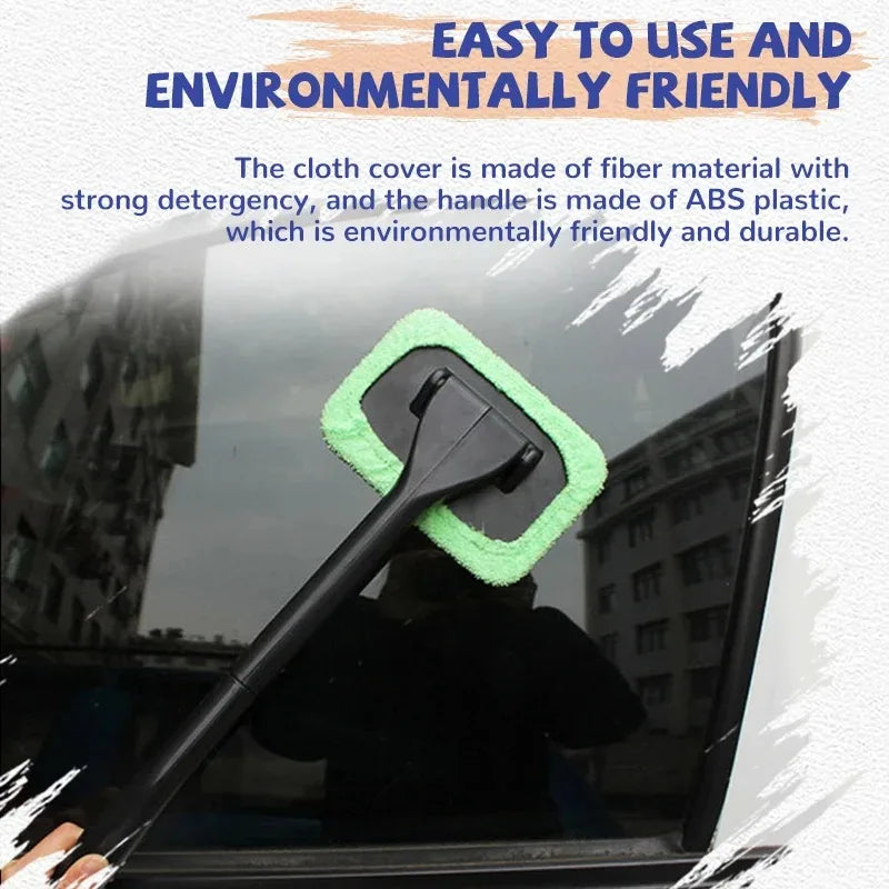 Window Cleaner Brush Kit Windshield Cleaning Cleaning Cleaning Tools Microfiber Towel Car Detail Interior with Long Handles