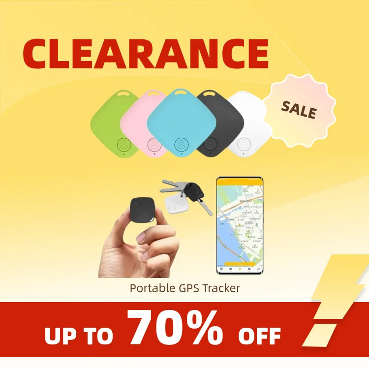 Clearance_Mini Bluetooth 5.0 Tracker AntiLost Device Round Pet Kids Bag Wallet Tracking Smart Finder Locator gps tracker  wirele