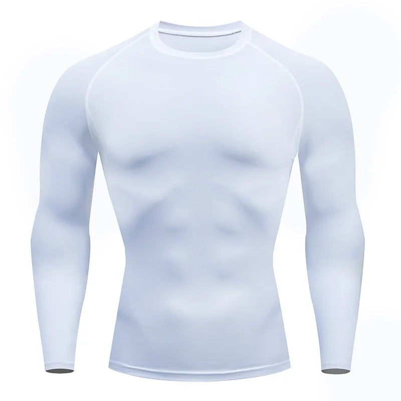 Dry Fit Men'S High Quality MMA Fitness Gym Sports T-Shirt Jogging Running Shirt Compression Breathable Rashguard Comprehensive