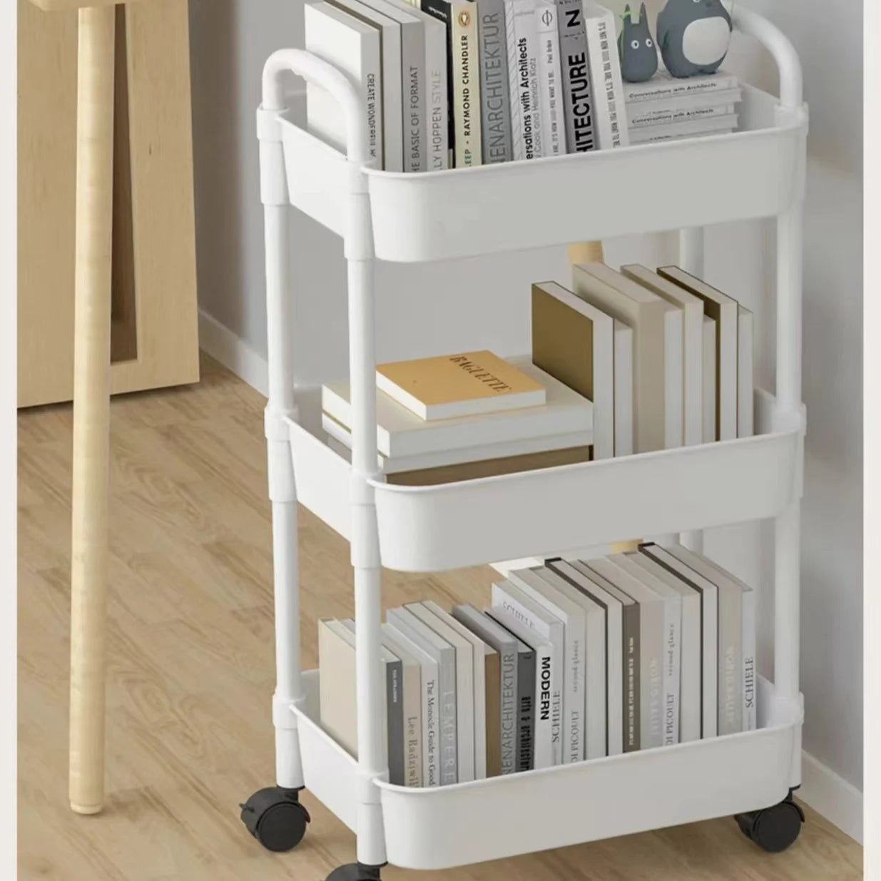 Household Multi-layer Small Cart Storage Rack Floor To Floor Kitchen Bedroom Bathroom Storage Rack Storage Rack With Wheels