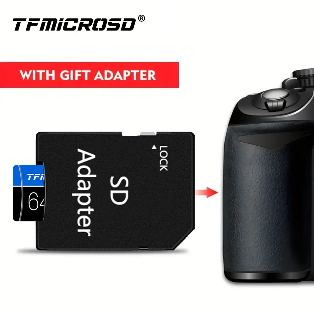 TFMicroSD Memory Card 64GB 128GB 256GB U3 C10 Mini SD/TF cartão de memória 32GB U1 For Phones Nintendo Switch Games Camera 4K TV