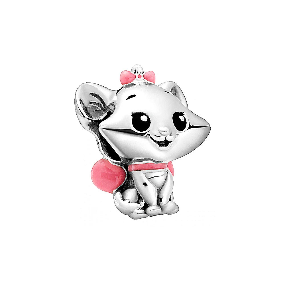 925 Sterling Silver Collection Minnie Safty chain Alice Stitch Charm Beads Suitable For Pandora Bracelets Jewelry Making