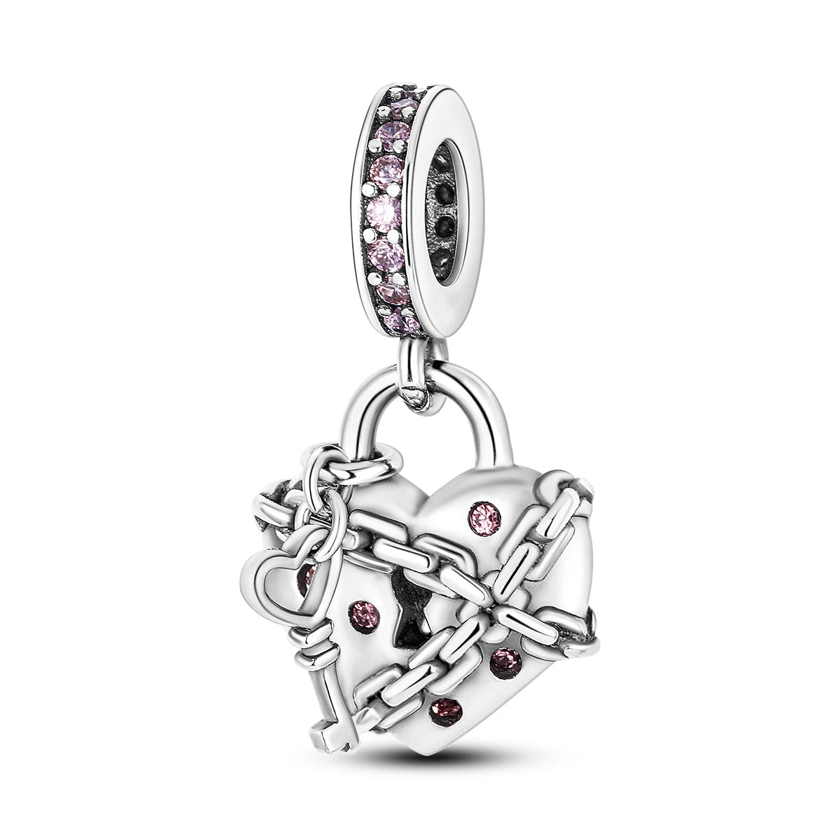 Pink Silver Plated Butterfly Flower Cat Girl Ballerina Shoe Charm Beads Fit Bracelet Necklace Pendant DIY Jewelry Making