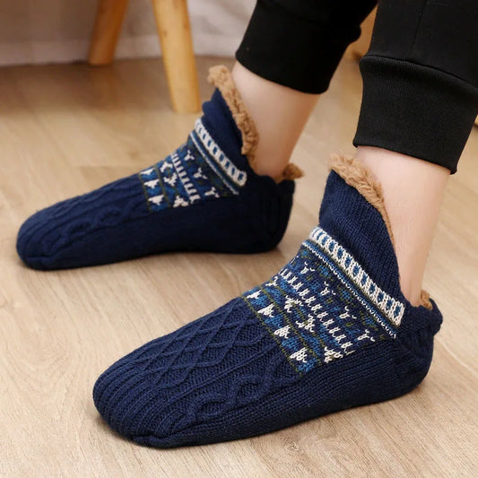 2024 New Winter Warm Floor Socks Home Fleece Slipper Women Men Snow Socks Sleep Carpet Socks Slippers Socks Non-slip Yoga Socks