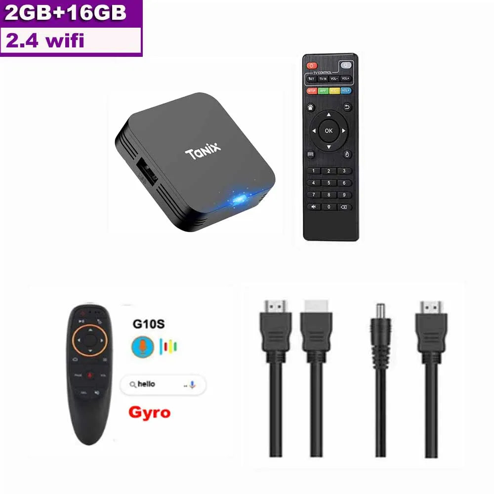 TANIX TX1 Android 10.0 Allwinner H313 Quad Core 4K HDR Mini Game TV Stick Wifi 1G 8G 2G 16G Smart TV Box Media Player