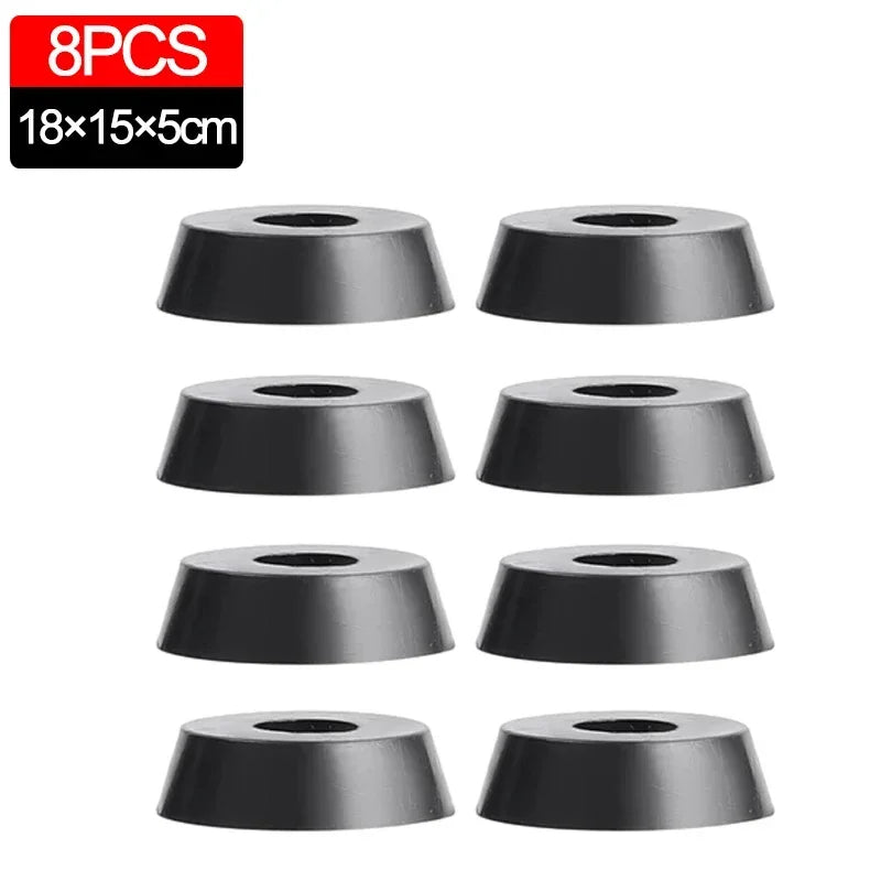 8/40pcs Anti Slip Furniture Foot Black Speaker Cabinet Bed Table Box Conical Rubber Shock Pad Floor Protector Furniture Parts