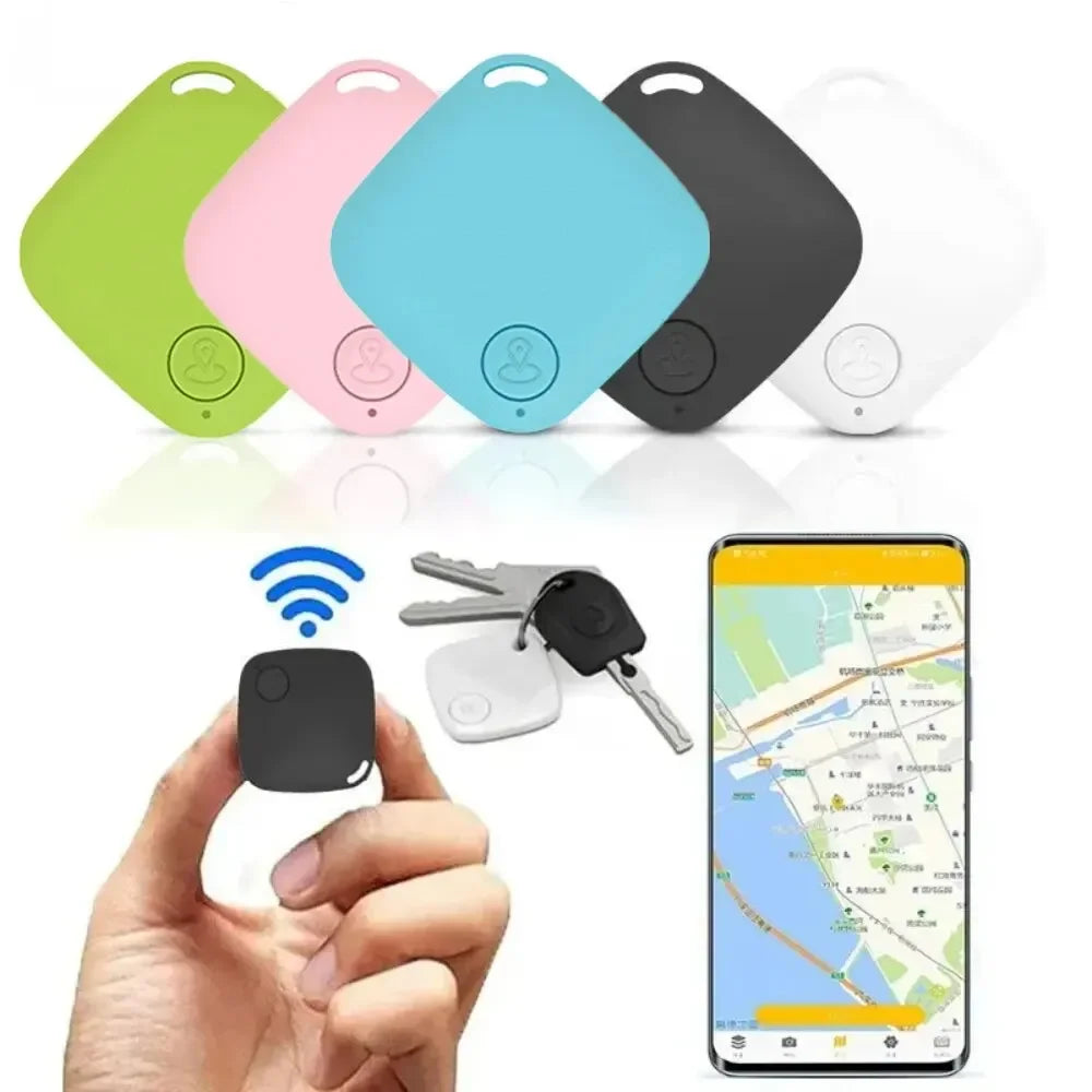 Clearance_Mini Bluetooth 5.0 Tracker AntiLost Device Round Pet Kids Bag Wallet Tracking Smart Finder Locator gps tracker  wirele