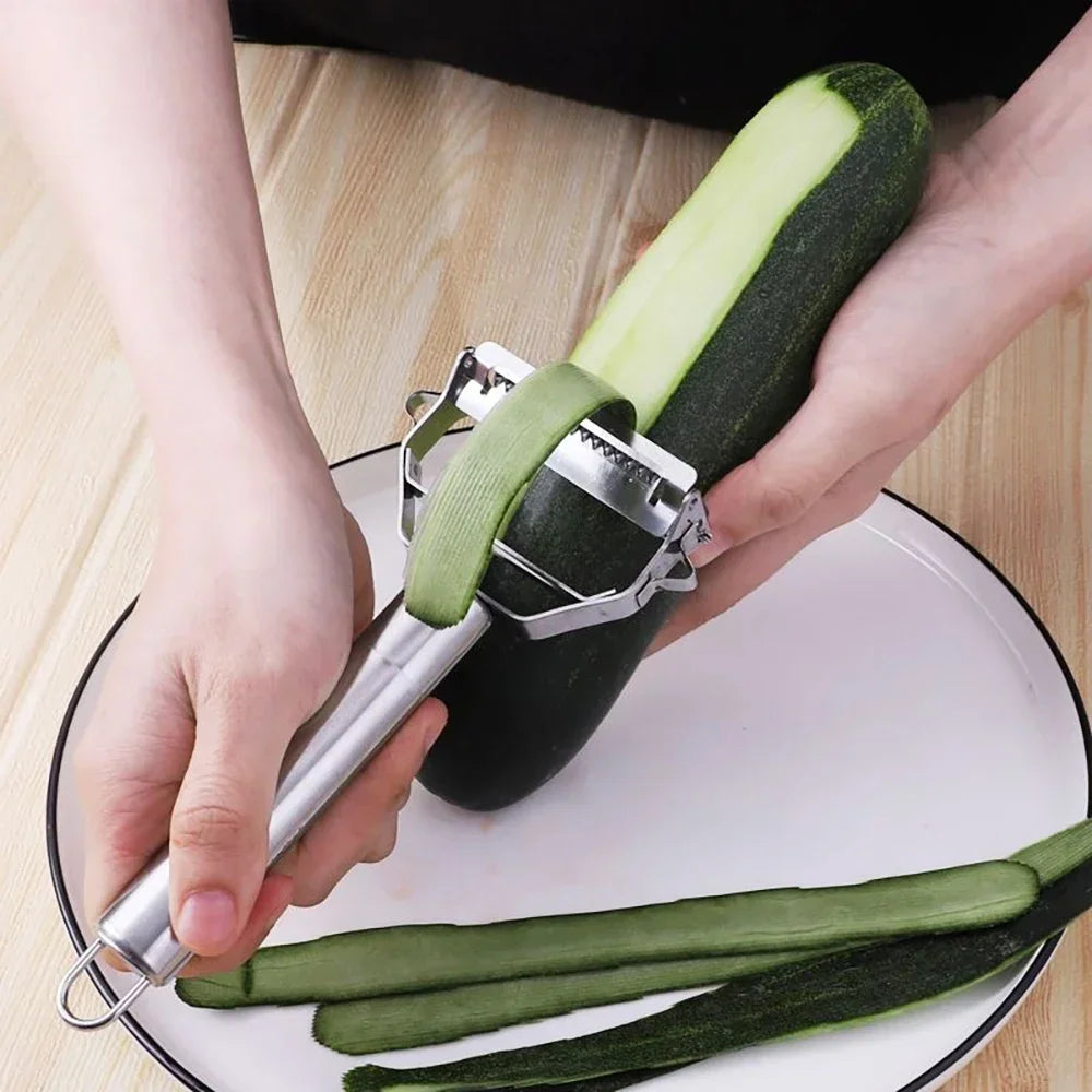 4 IN 1 Multi-function Vegetable Peeler Stainless Steel Fruit Vegetable Grater Carrot Cucumber Peeler Household Kitchen Gadgets