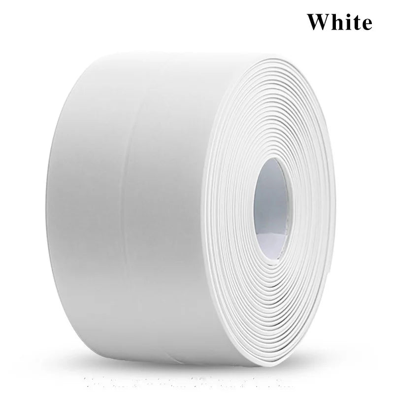 Shower Bath Sealing Tape Strips PVC Self Adhesive Waterproof Wall Sticker for Bathroom Kitchen Seal Caulk Strip Sink Mold Proof