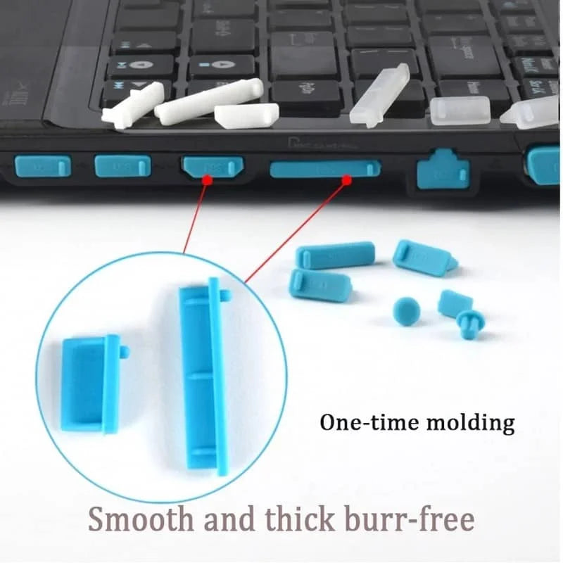 16Pcs/Set Universal Anti Dustproof Notebook Port Plug Silicone Protector USB Elastic Laptop Computer Cover Stopper