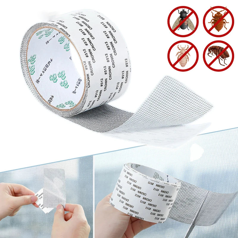 Self-adhesive Window Screen Mosquito Net Repair Tape Window Screen Mesh Sticker Anti-mosquito Window Door Repair Subsidy Tape