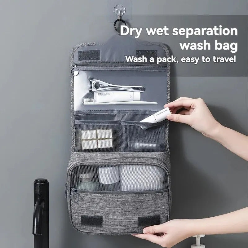 Foldable Toiletry Bag Organizer Hanging Storage Bag Bathroom Makeup Bag Case Cosmetic Bag Travel Bag For Travel Business