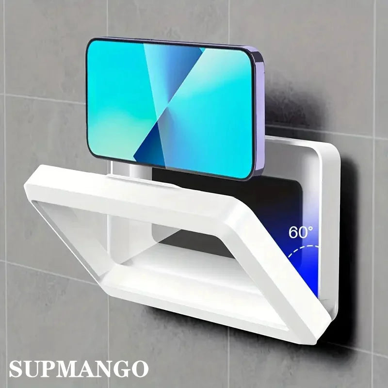 Waterproof Bathroom Wall-mounted Mobile Phone Box Protective Cover Touch Screen Mobile Phone Holder Kitchen Sealed Storage