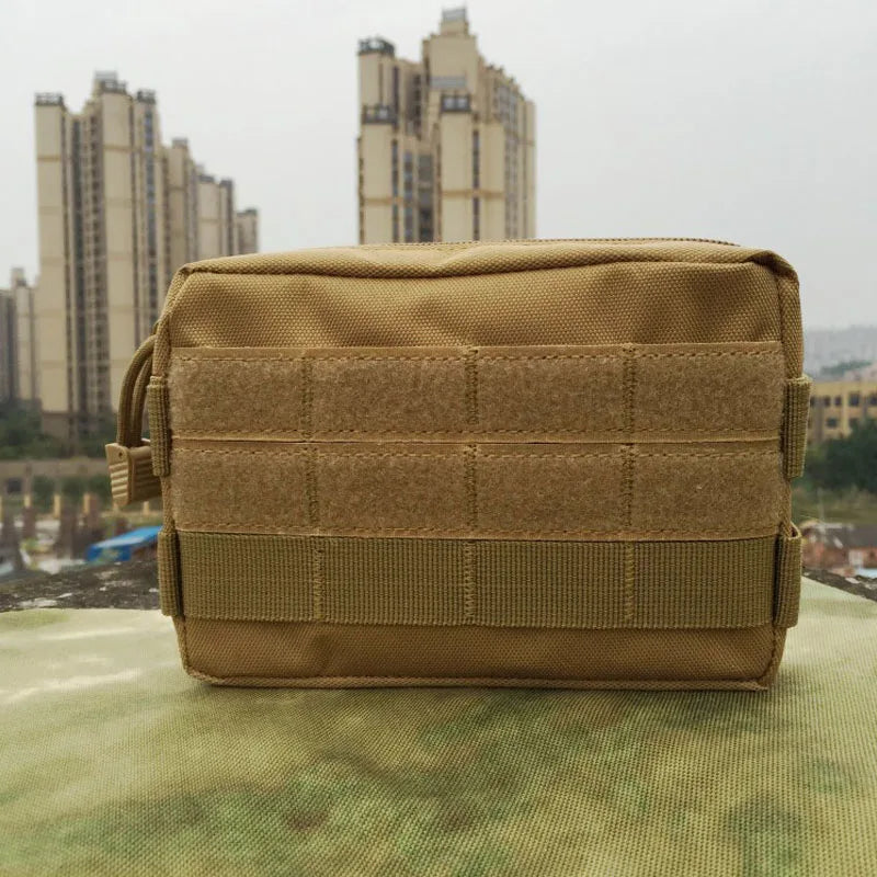 Molle Utility EDC Waist Bag Tactical Pouch Medical First Aid Bag Belt Pouch Outdoor Sports Camping Hunting Waist Belt Pocket