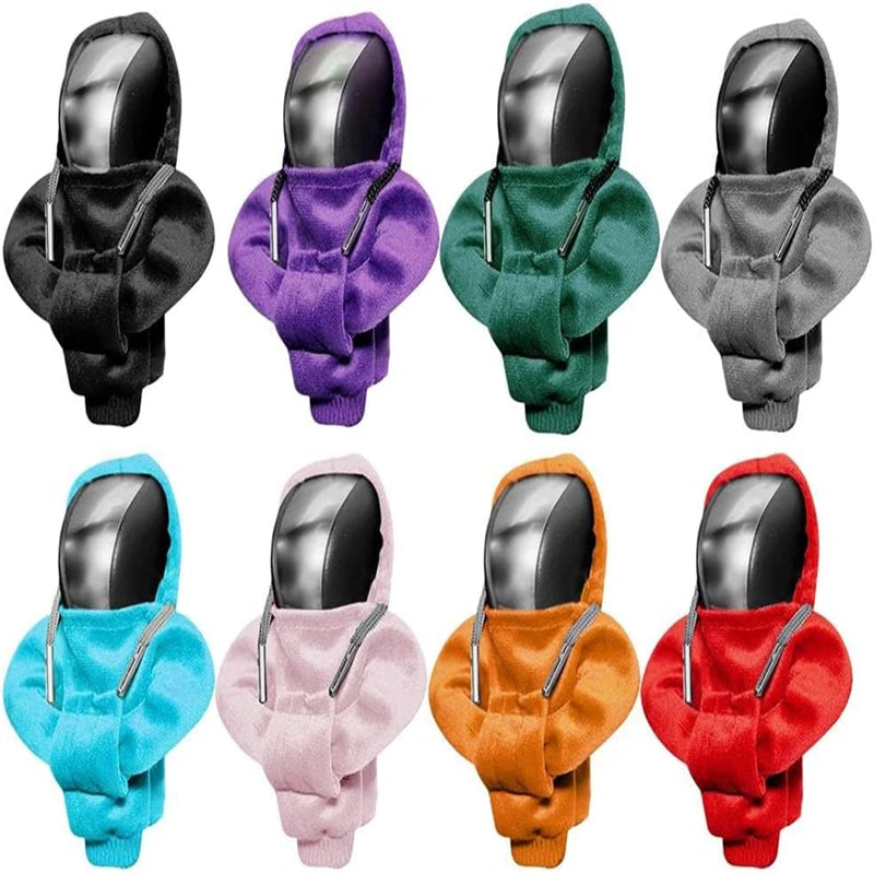 Gear Shift Mini Hoodie Cover Shift Cover Gear Handle Decoration Fits Manual Automatic Universal Car Shift Lever Interior Decor